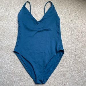Left on Friday Swim- Sunday Suit - Teal - Size XL